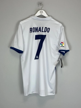 Body Mapping Technology 3D Knit Texture 2016/17 REAL MADRID RONALDO #7 *BNWT* HOME SHIRT (L) ADIDAS