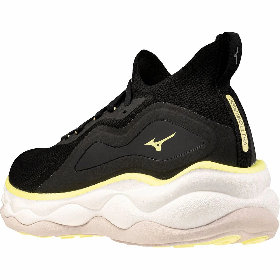 Moisture Management Fabric Mizuno Wave Neo Ultra Mens Running Shoes - Black
