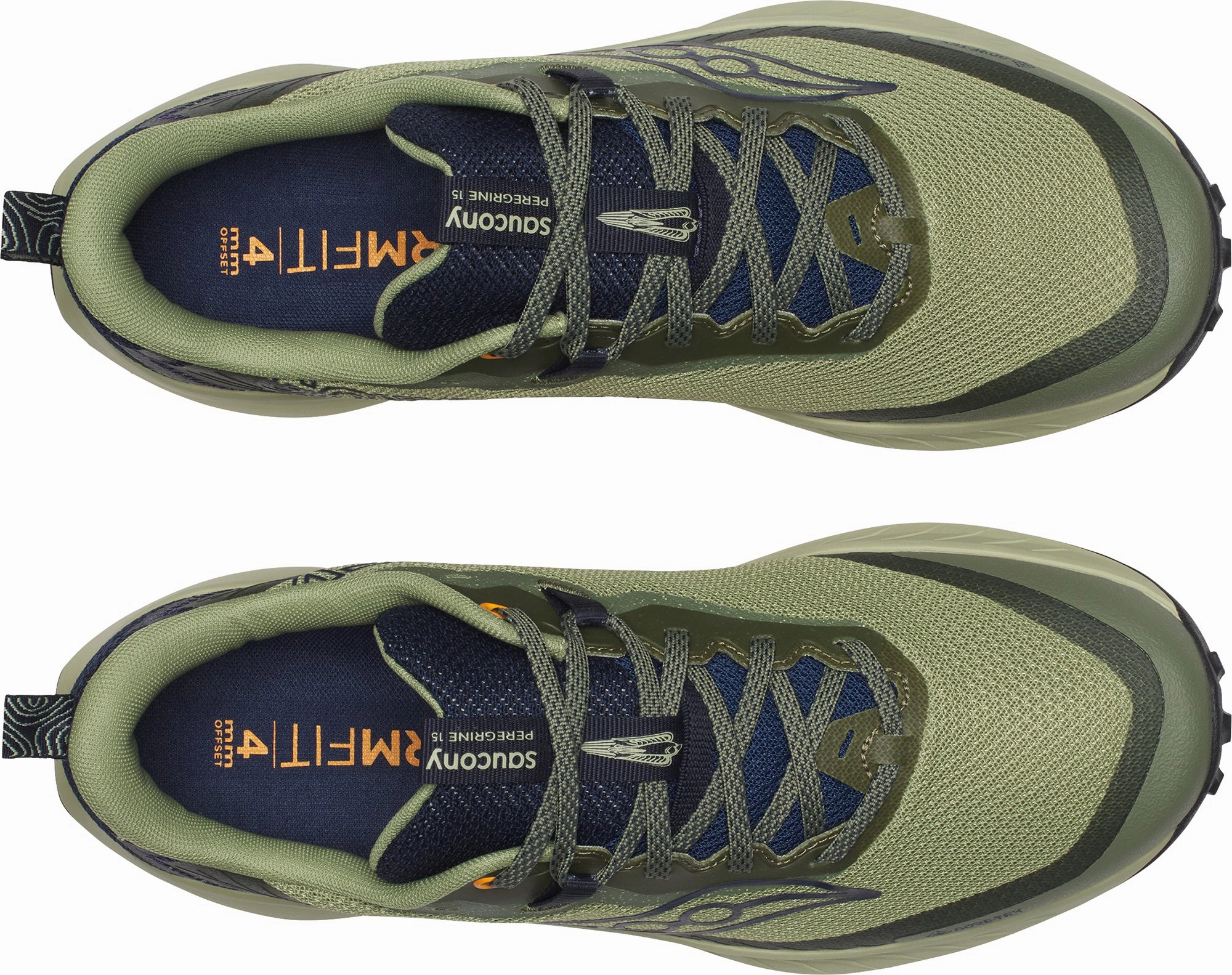 Saucony Peregrine 15 GORE-TEX Mens Trail Running Shoes - Green Fast Action