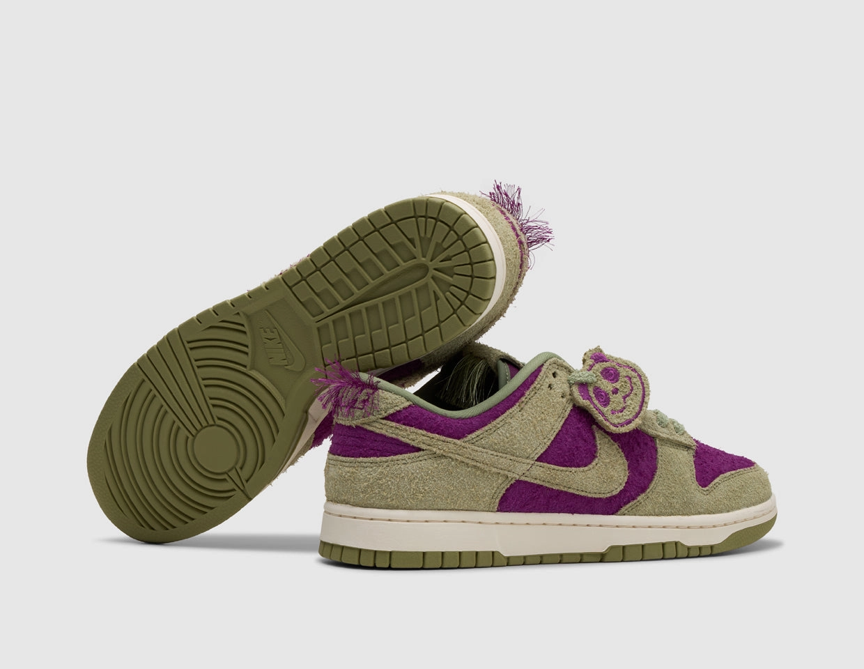 Nike Dunk Low Retro SE Viotech / Dusty Olive - Pale Ivory Durable Stitching Impact Support