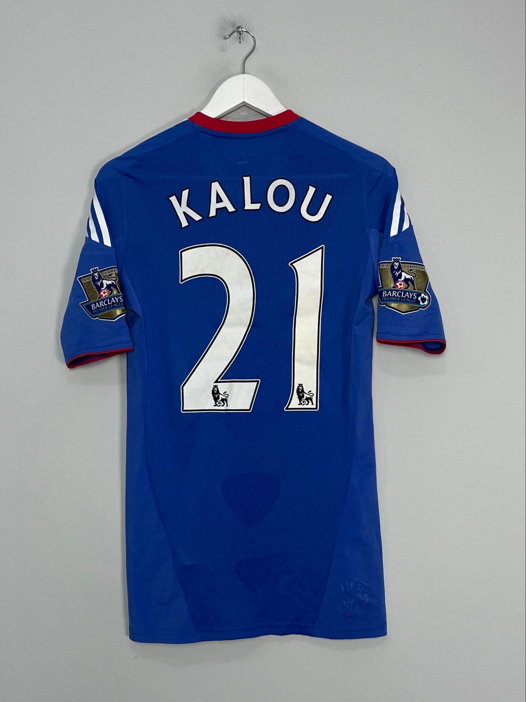 Training session Casual Style 2010/11 CHELSEA KALOU #21 *MATCH ISSUE* HOME SHIRT (M) ADIDAS