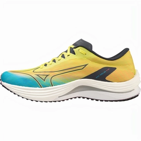 Reliable Traction Mizuno Wave Rebellion Flash Mens Running Shoes - Yellow