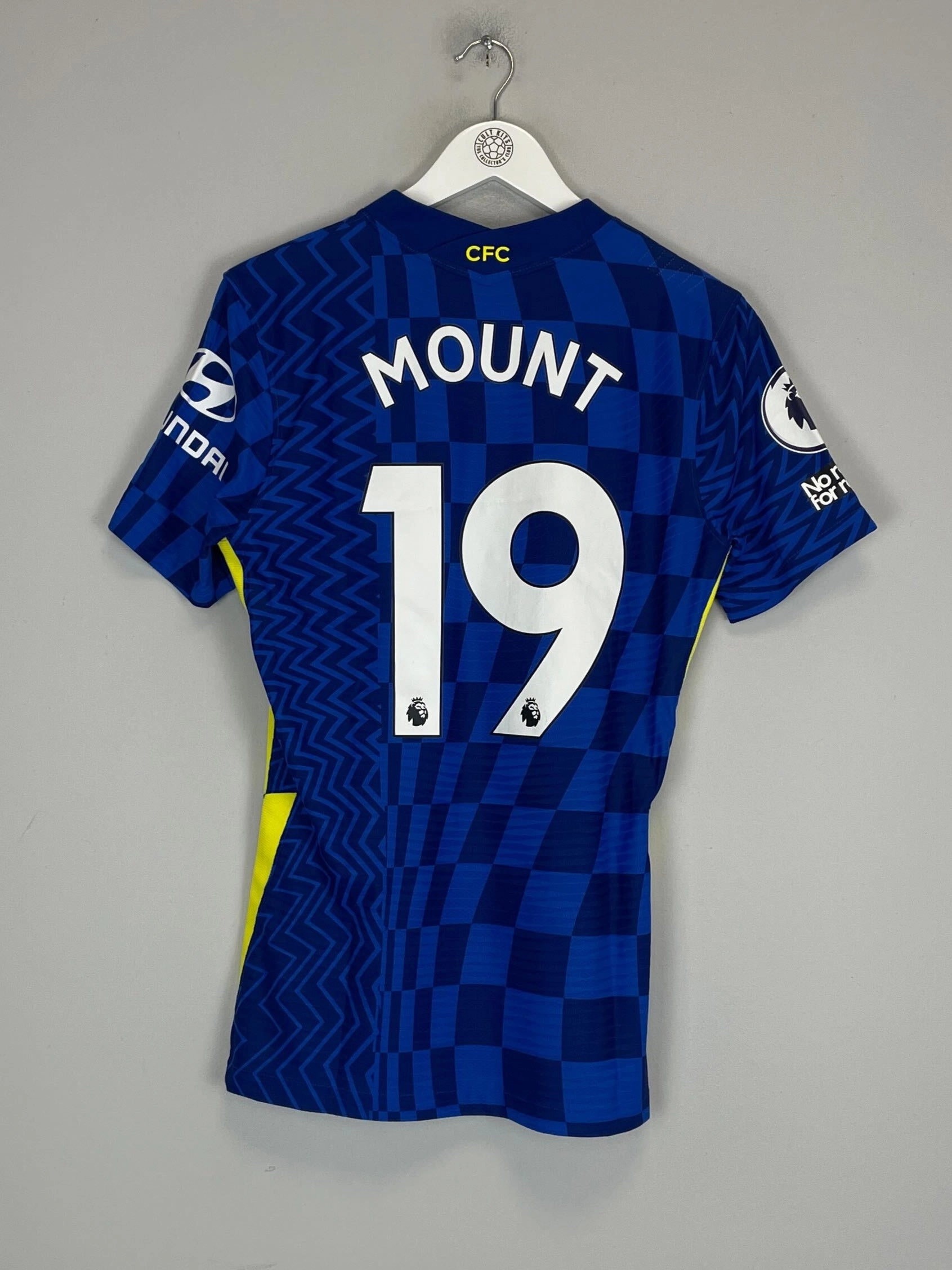 2021/22 CHELSEA MOUNT #19 *MATCH ISSUE* HOME SHIRT (M) NIKE Brushed Inner Lining Flexible Shoulder Gusset