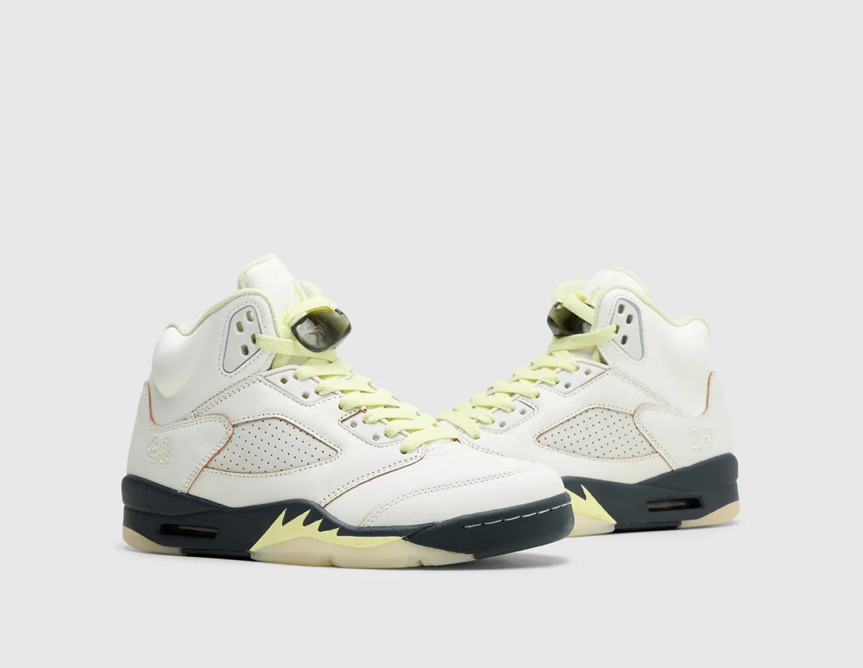 Jordan Women's 5 Retro Sail / Luminous Green - Anthracite zipper Anti   Fatigue