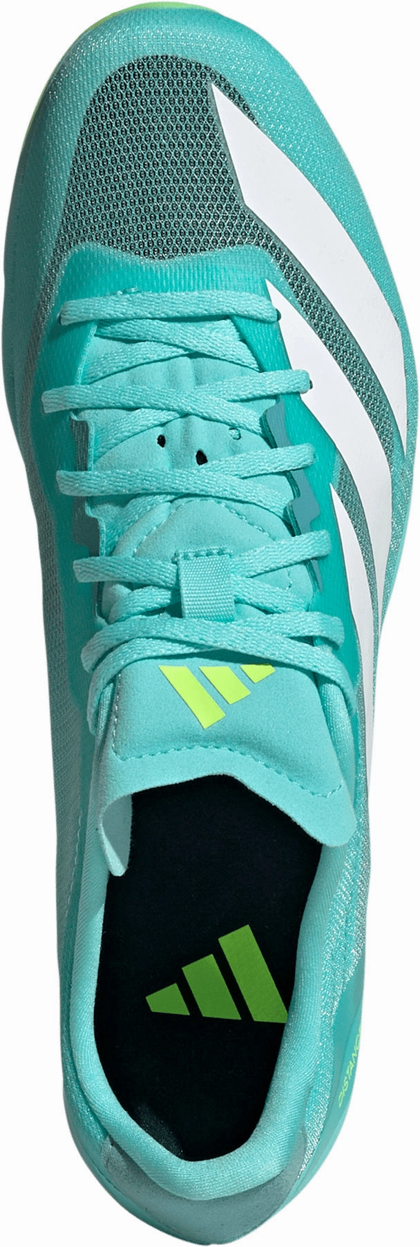 Edge Balance Strong Step adidas Adizero Distancestar Running Spikes - Green