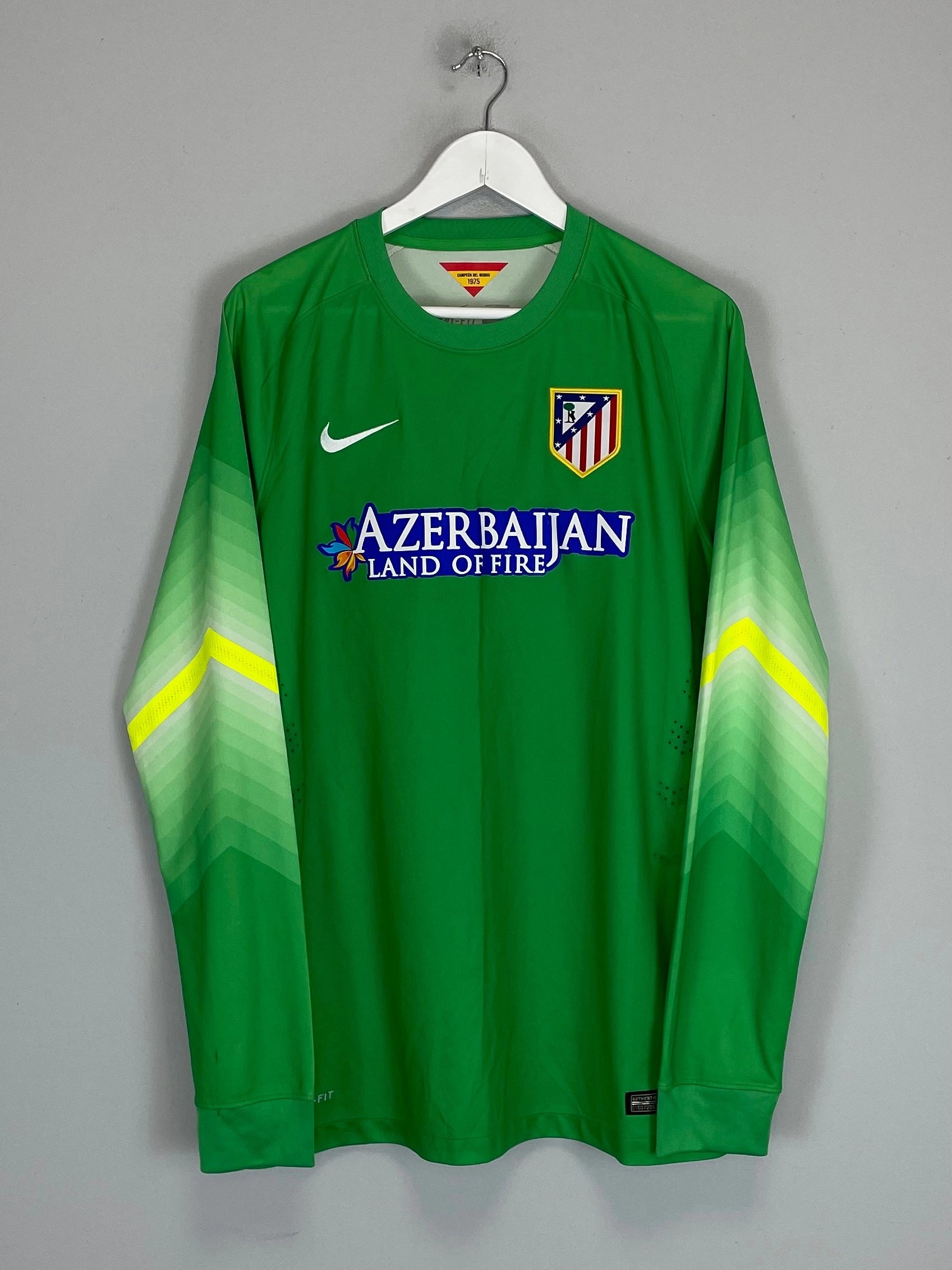 Athletic Cut Air Optimized 2014/15 ATLETICO MADRID *PLAYER ISSUE* GK SHIRT (L) NIKE