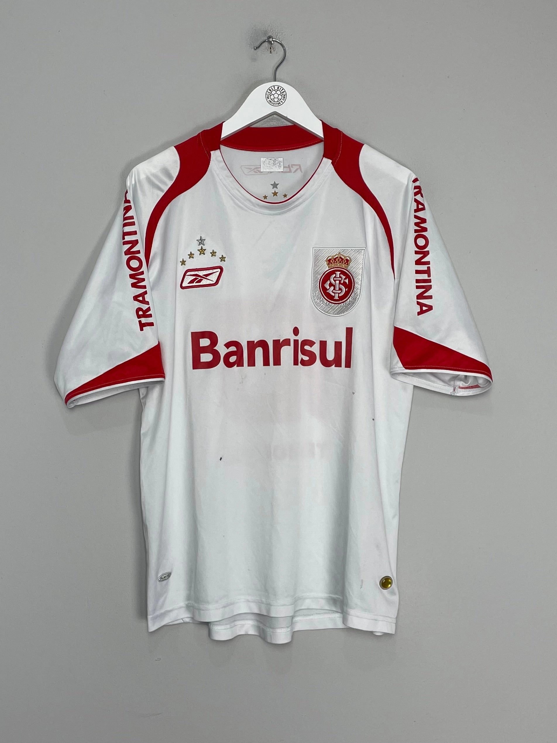 2007/08 INTERNACIONAL #10 AWAY SHIRT (XL) REEBOK Breathable knit