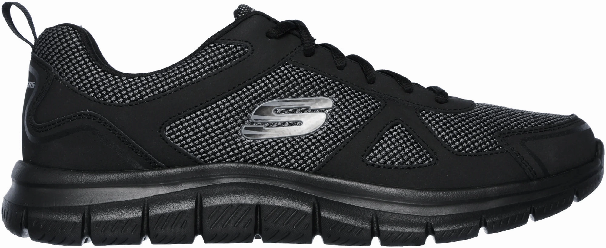 Breathable Liner Skechers Track Bucolo Mens Training Shoes - Black
