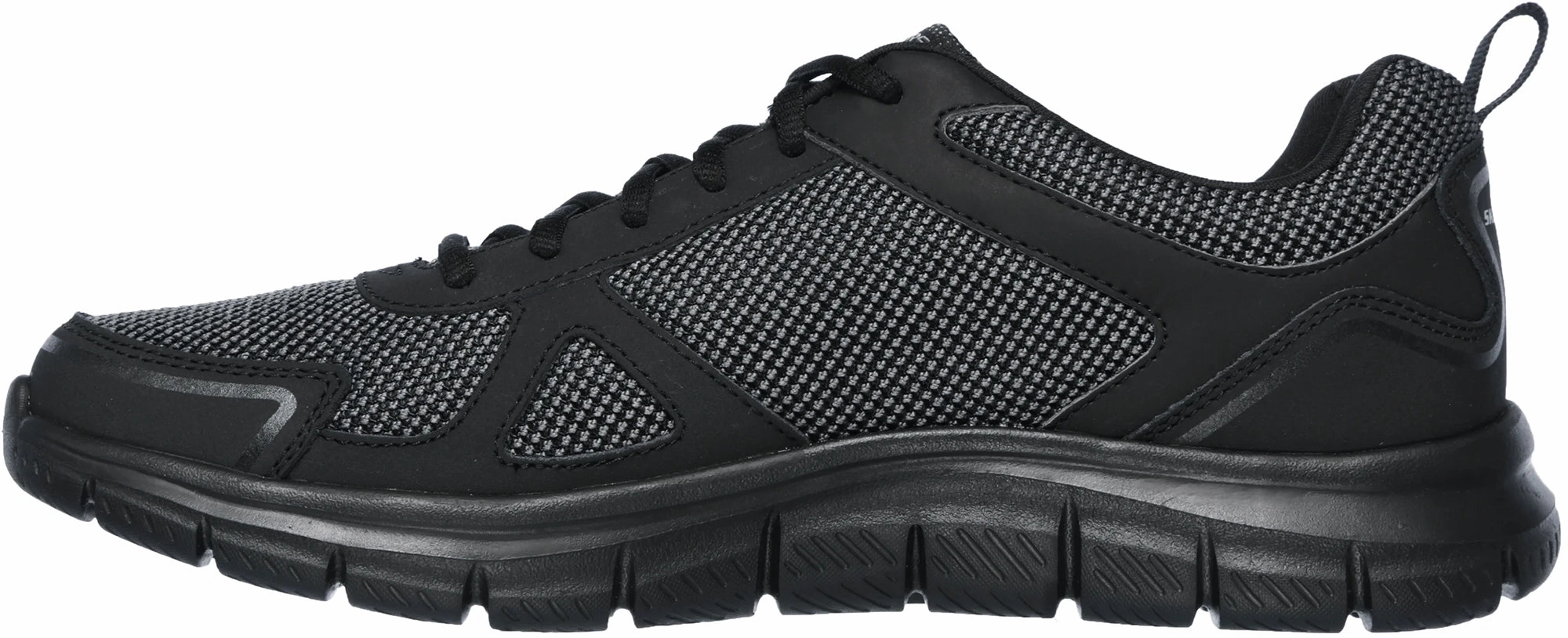 Skechers Track Bucolo Mens Training Shoes - Black Built For Walk Motion Comfort