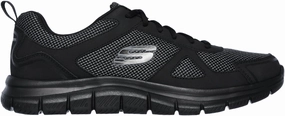 Breathable Liner Skechers Track Bucolo Mens Training Shoes - Black