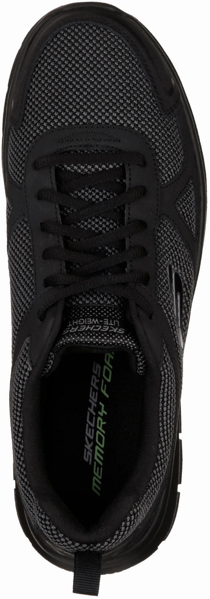 Impact-absorbing fit Hydraulic Heel Cushioning Skechers Track Bucolo Mens Training Shoes - Black