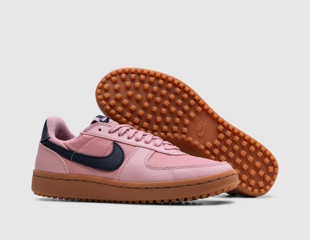 Nike Women's Field General Elemental Pink / Obsidian - Gum Medium Brown Stability plate Odor Resistant Fabric