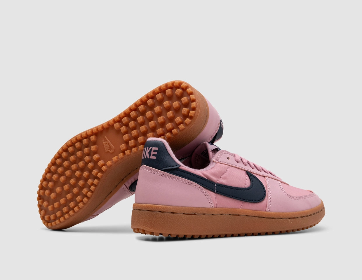 Nike Women's Field General Elemental Pink / Obsidian - Gum Medium Brown Airflow Ventilation Channels Dual Zone Traction