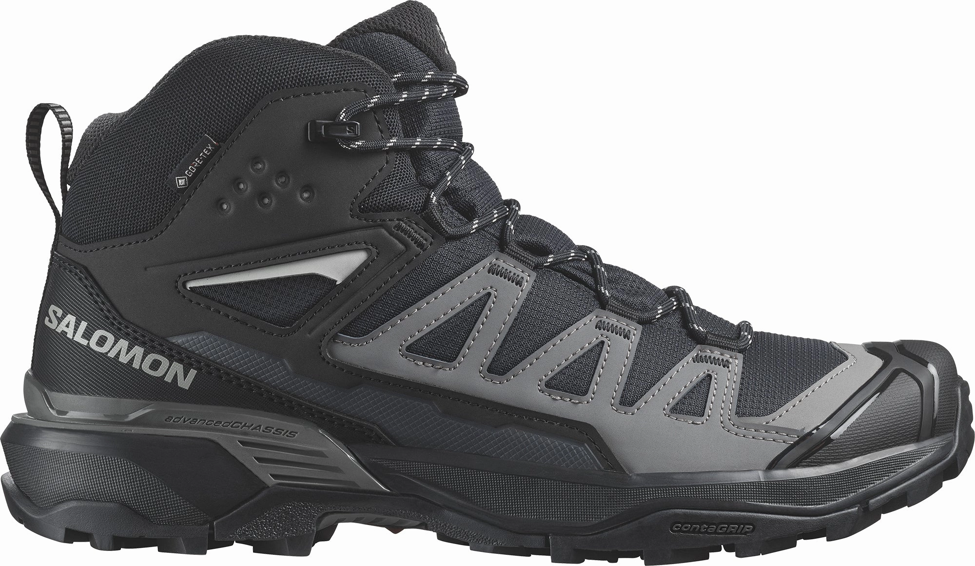 Salomon X Ultra 360 Mid GORE-TEX Mens Walking Boots - Black Light Hiking Trail Explorer
