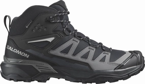 Salomon X Ultra 360 Mid GORE-TEX Mens Walking Boots - Black Light Hiking Trail Explorer