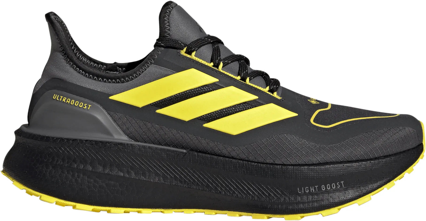 Padded Collar Padding Ergonomic Build adidas Ultra Boost 5 GORE-TEX Mens Running Shoes - Black