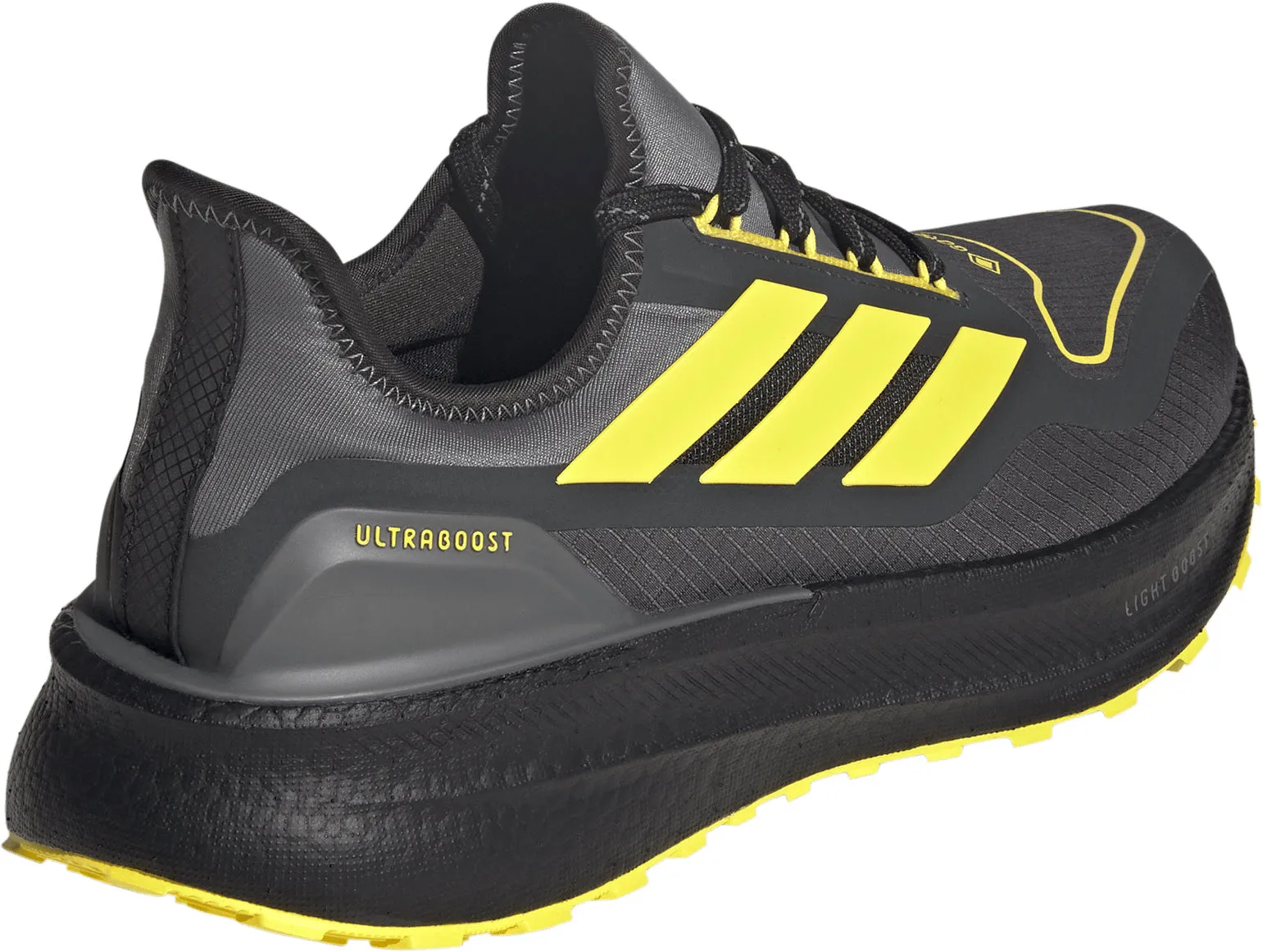 adidas Ultra Boost 5 GORE-TEX Mens Running Shoes - Black Compression Molded Heel Ergonomic Contour