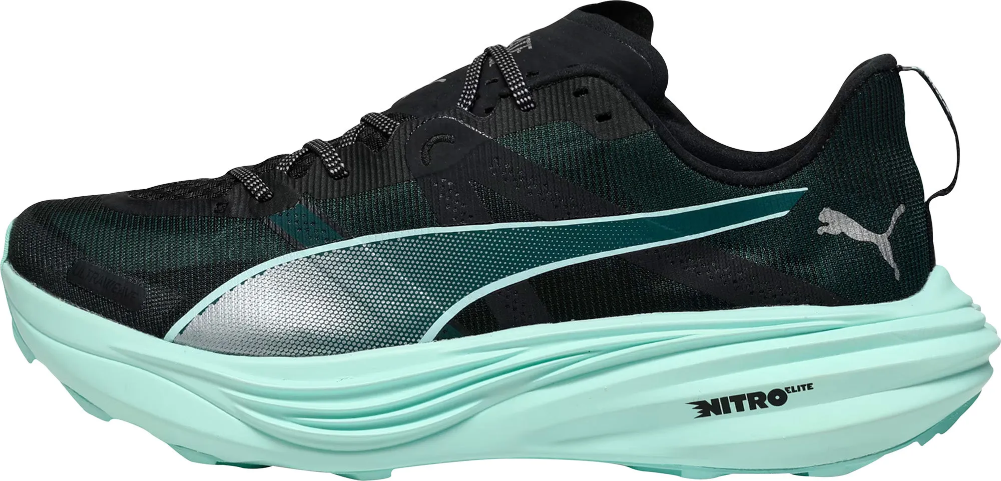 Puma Deviate Nitro Elite Mens Trail Running Shoes - Green Dynamic Traction Pattern AntiFriction