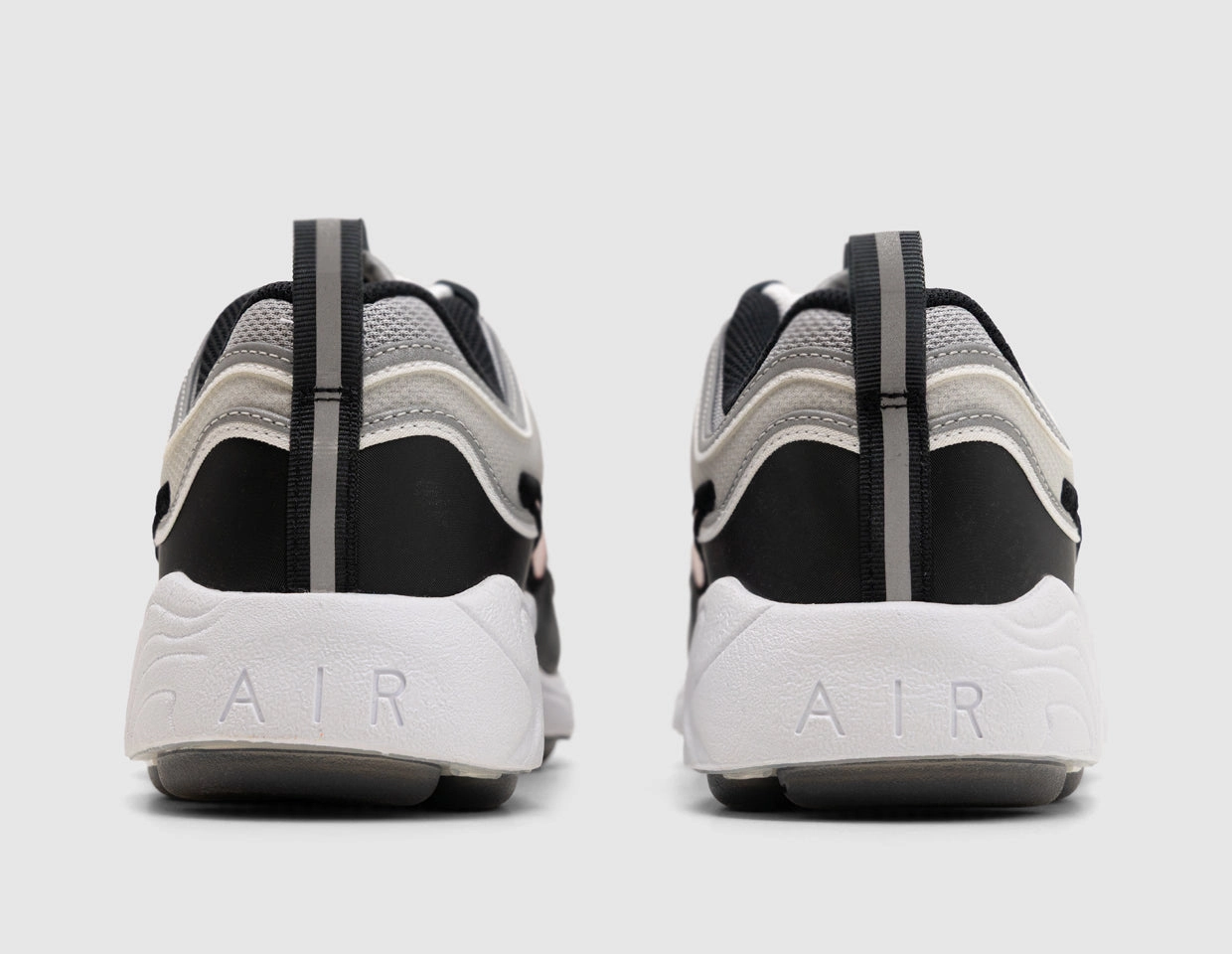 Nike Air Zoom Spiridon Metallic Silver / Sport Red - Black Walk Smooth Cushioned Sole