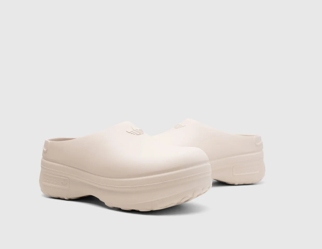 adidas Originals Women's Adifom Stan Smith Mule Wonder Taupe / Wonder Taupe - Core Black Fast Recovery leather sole shoes