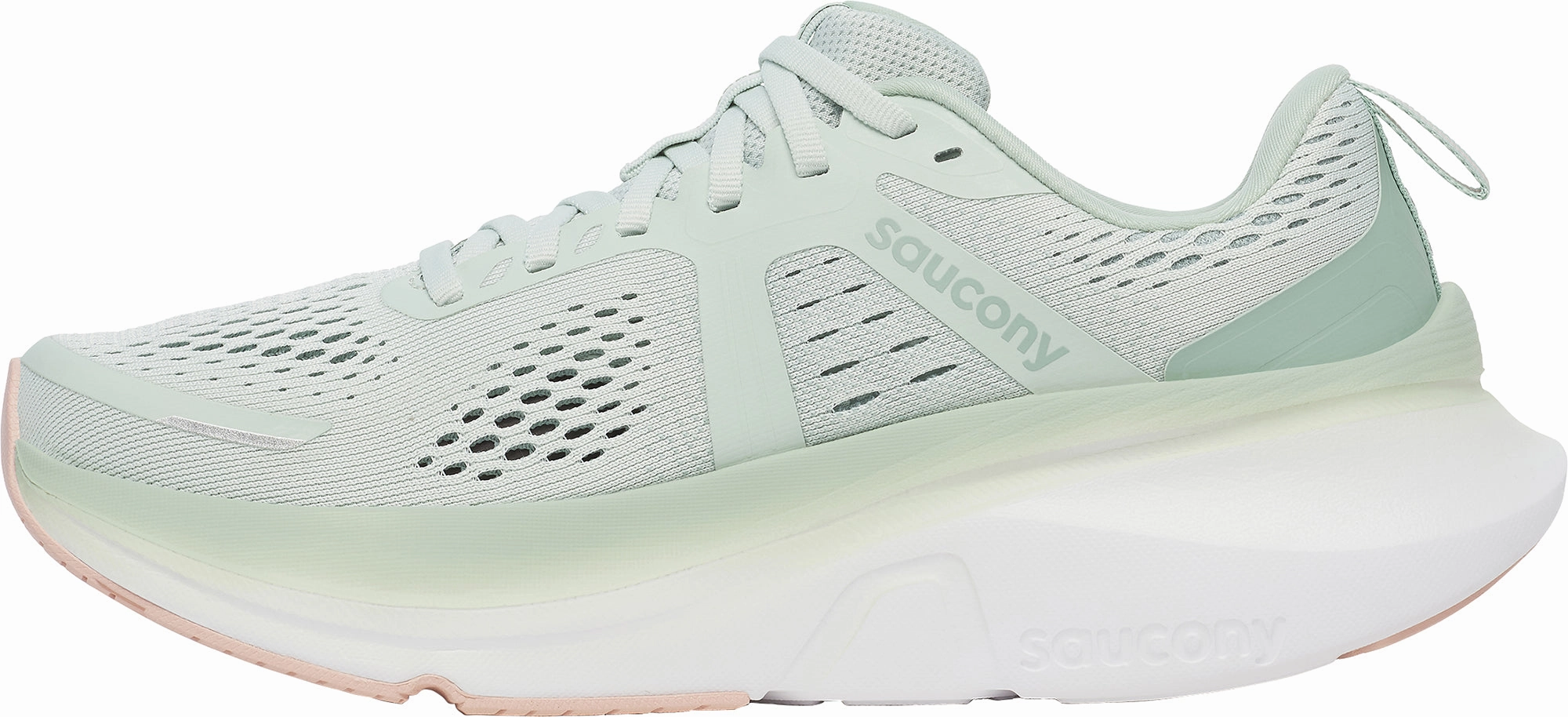 Saucony Guide 18 Womens Running Shoes - Green Lace Up System Comfortable Fitment