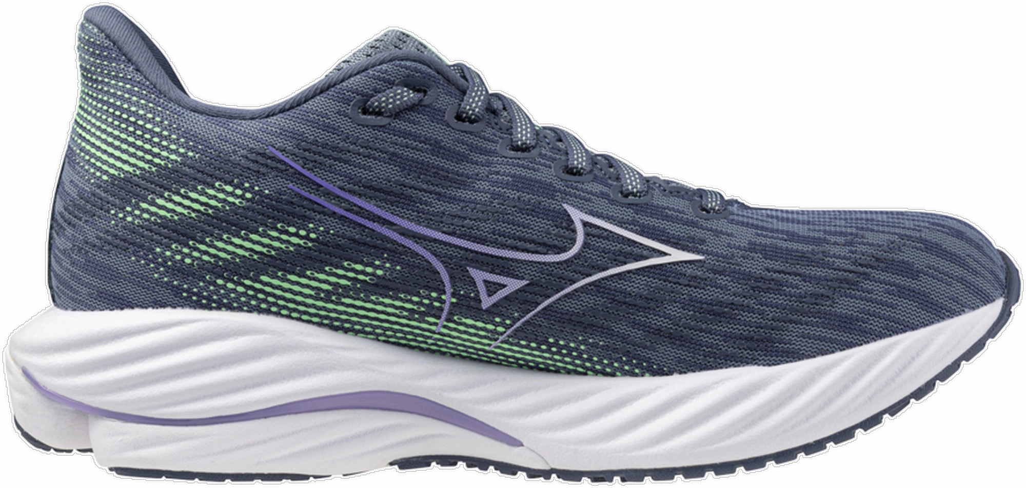 Mizuno Wave Rider 28 Womens Running Shoes - Blue Performance Tech Ankle Stability