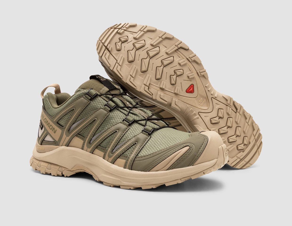 Salomon XA PRO 3D GORE-TEX Deep Lichen / White Pepper - Silver Cloud Supportive shock absorption Smart cushioning