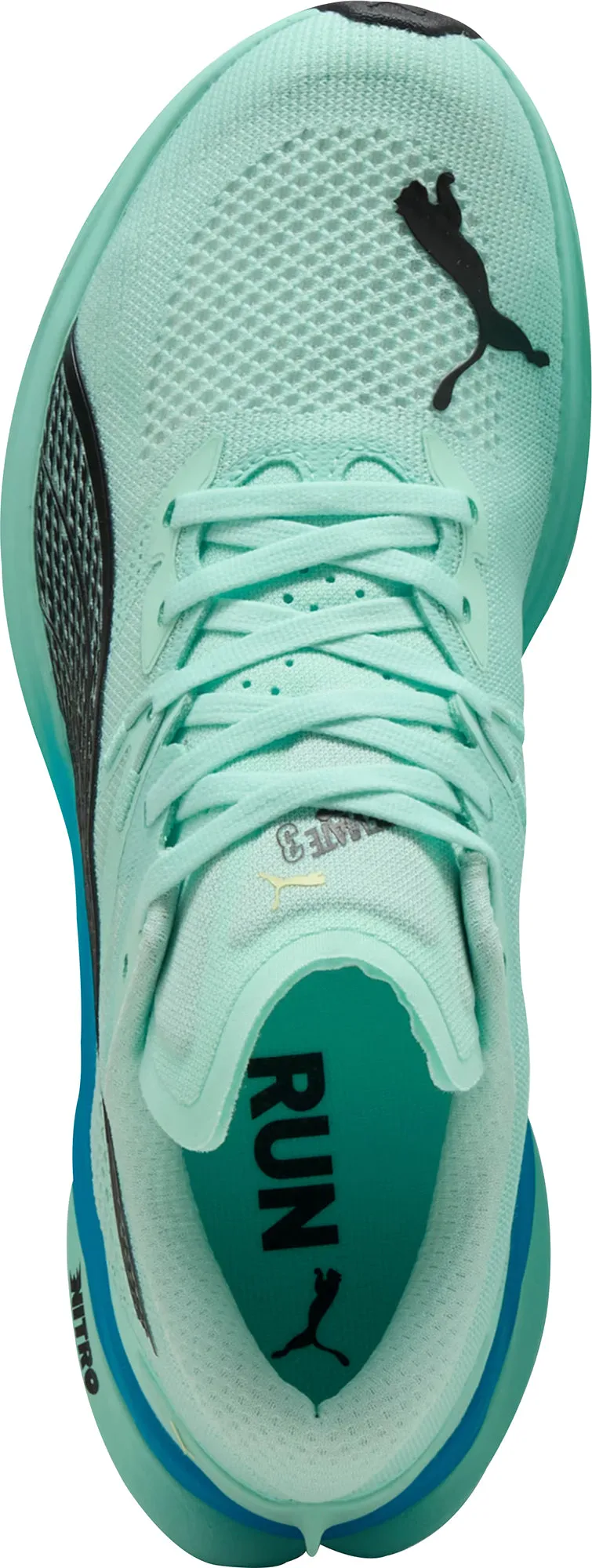 Puma Deviate Nitro 3 Mens Running Shoes - Green Slip Assist