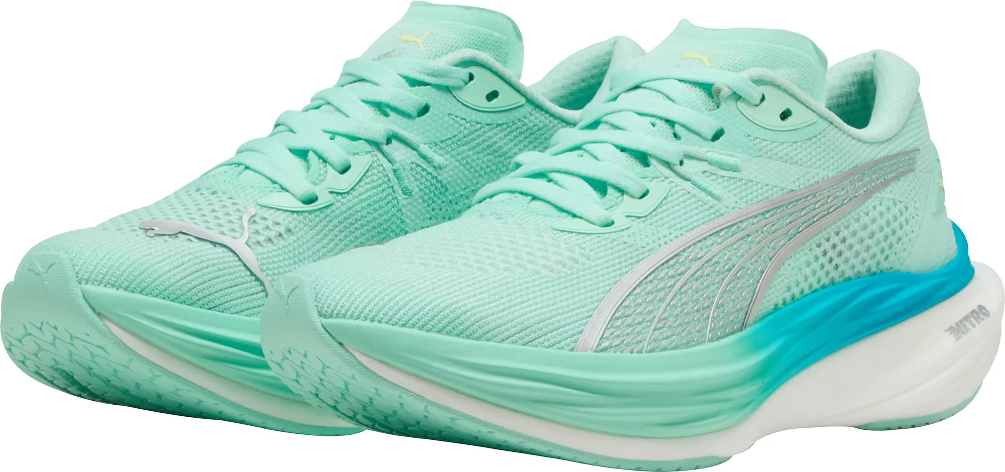 Puma Deviate Nitro 3 Womens Running Shoes - Green Light Pace