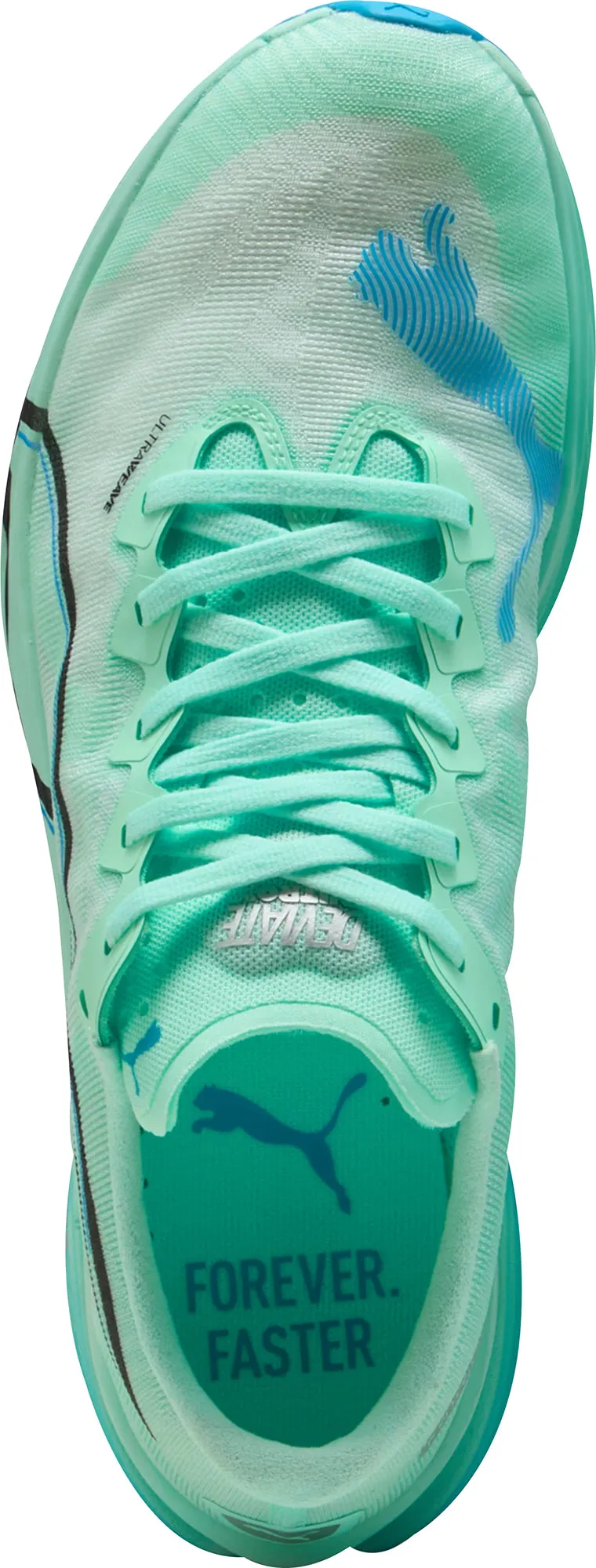 Puma Deviate Nitro Elite 3 Womens Running Shoes - Green Multi Layer Cushioning Balanced Ride