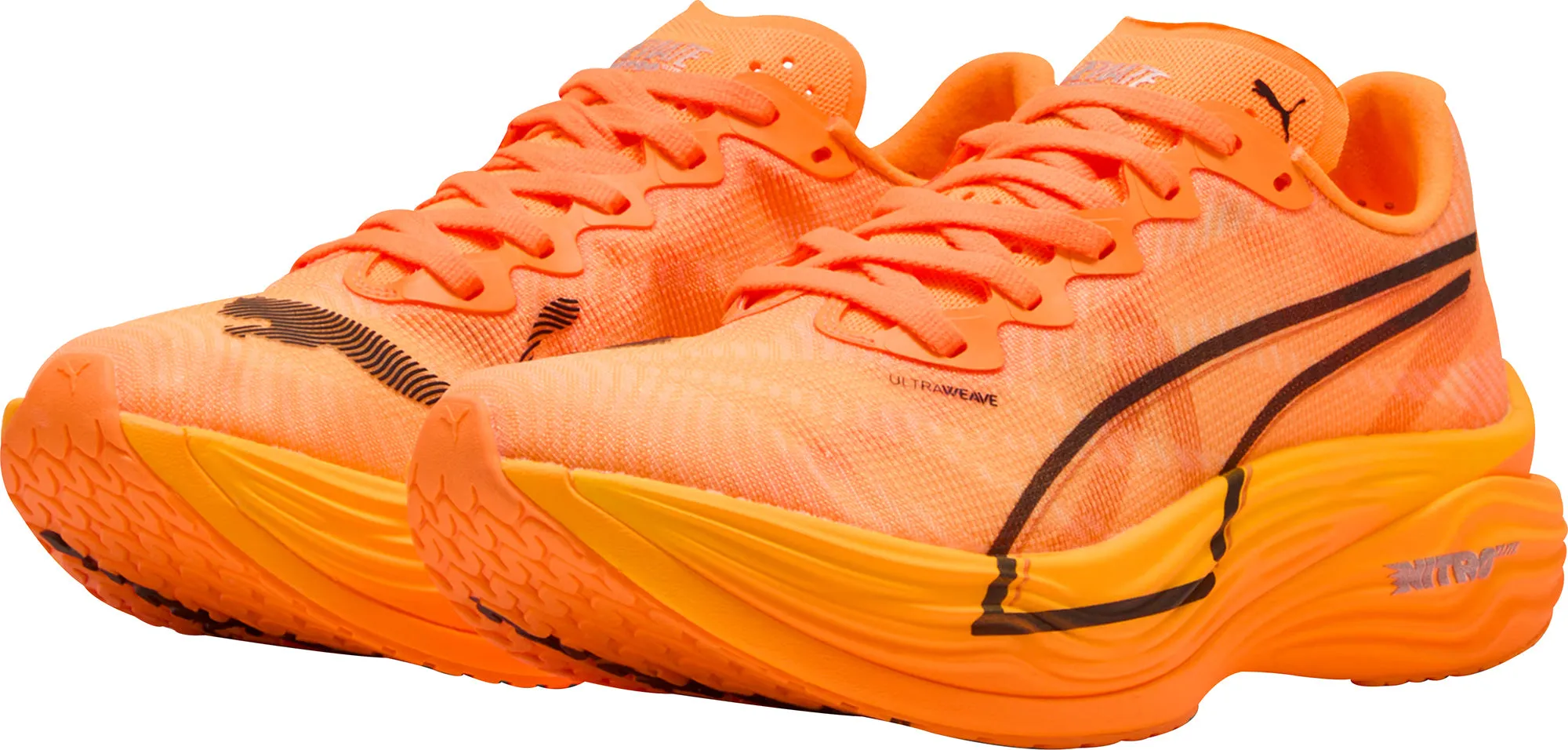 Signature comfort Vented Air Channels Puma Deviate Nitro Elite 3 Womens Running Shoes - Orange