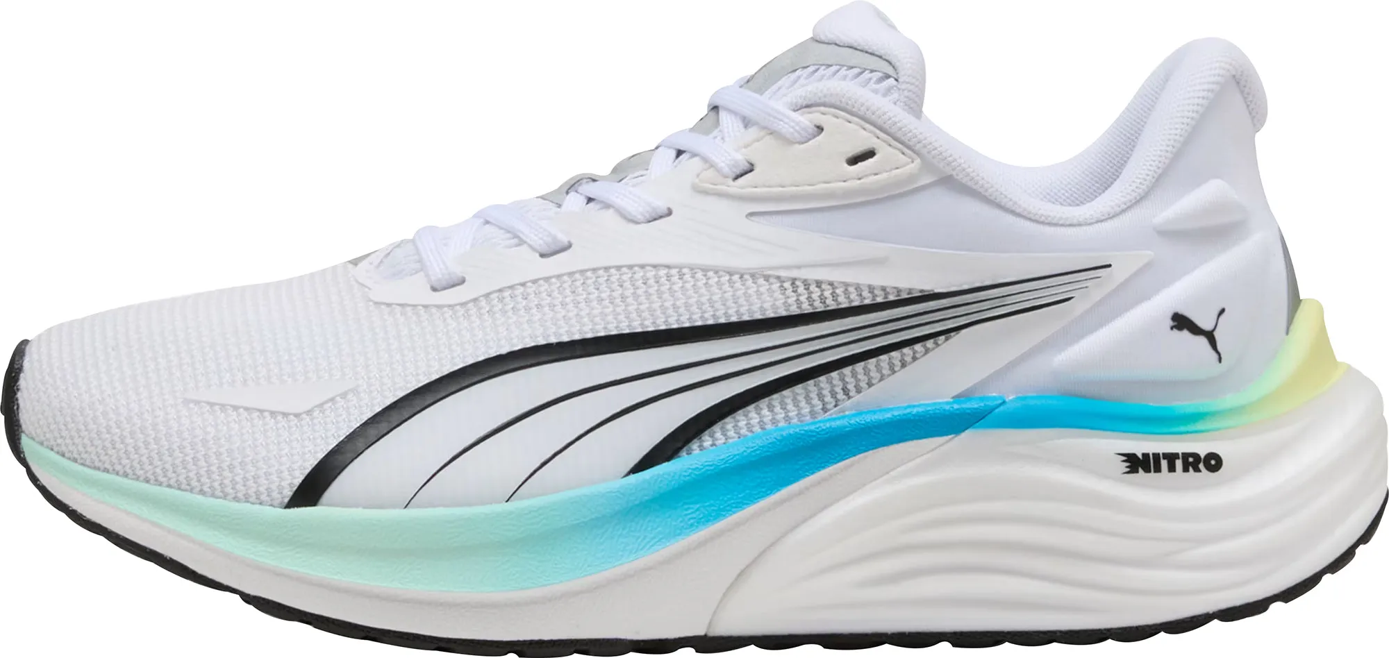 ClassicDesign Slim Profile Puma Electrify Nitro 4 Junior Running Shoes - White