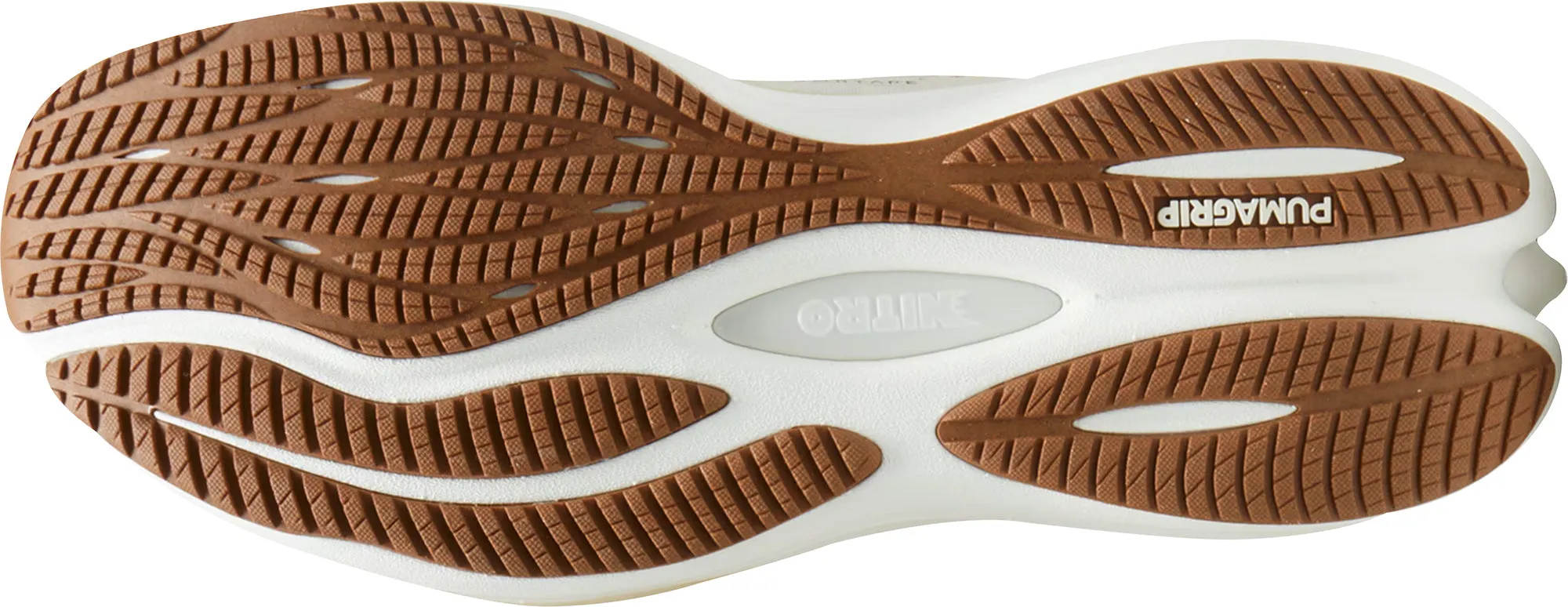 Air   Circulating Durable Tread Pattern Puma Velocity Nitro 3 Mens Running Shoes - Cream