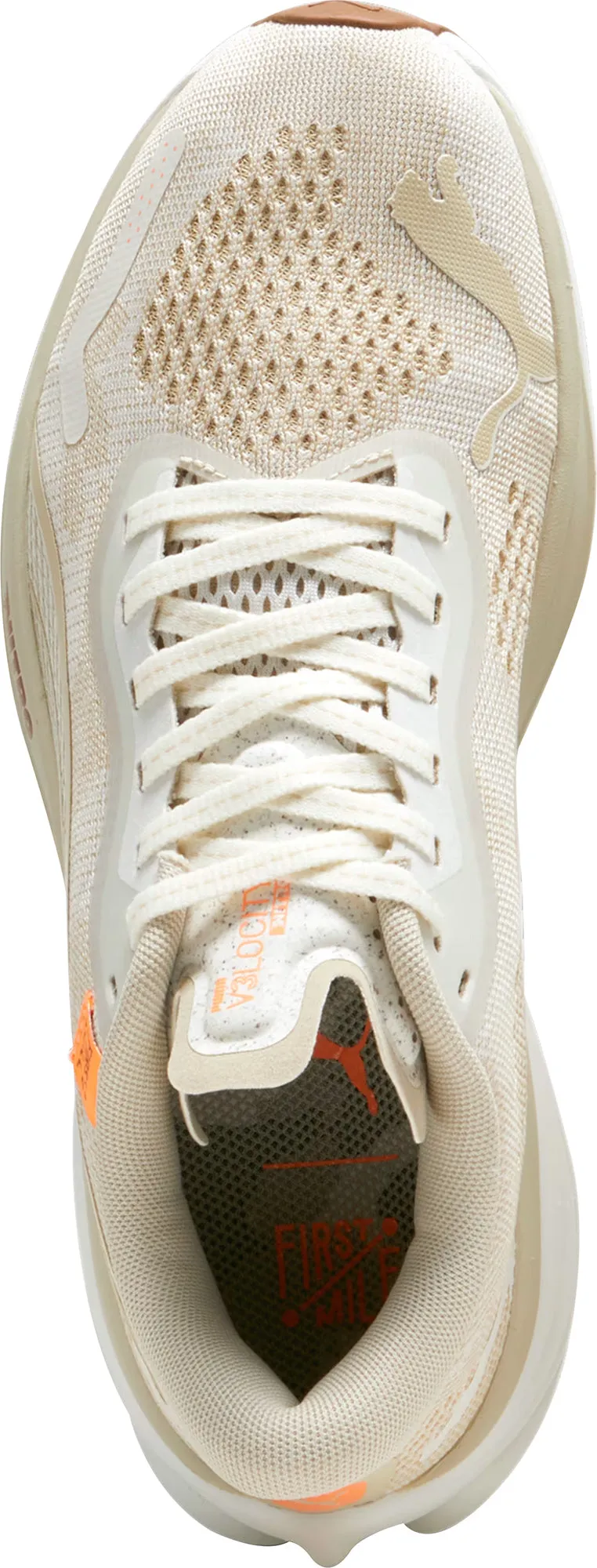 Traction Optimized Grip Puma Velocity Nitro 3 Womens Running Shoes - Cream