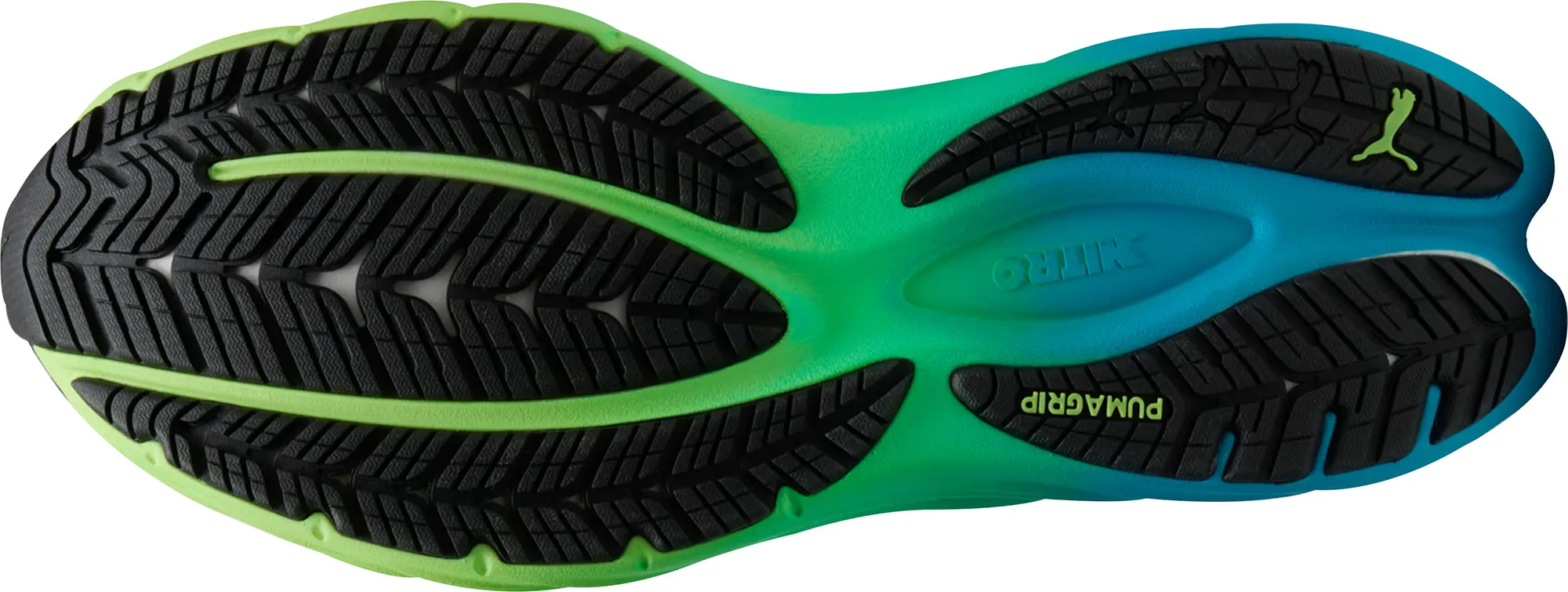 Memory Foam Collar Puma Velocity Nitro 4 Mens Running Shoes - Black