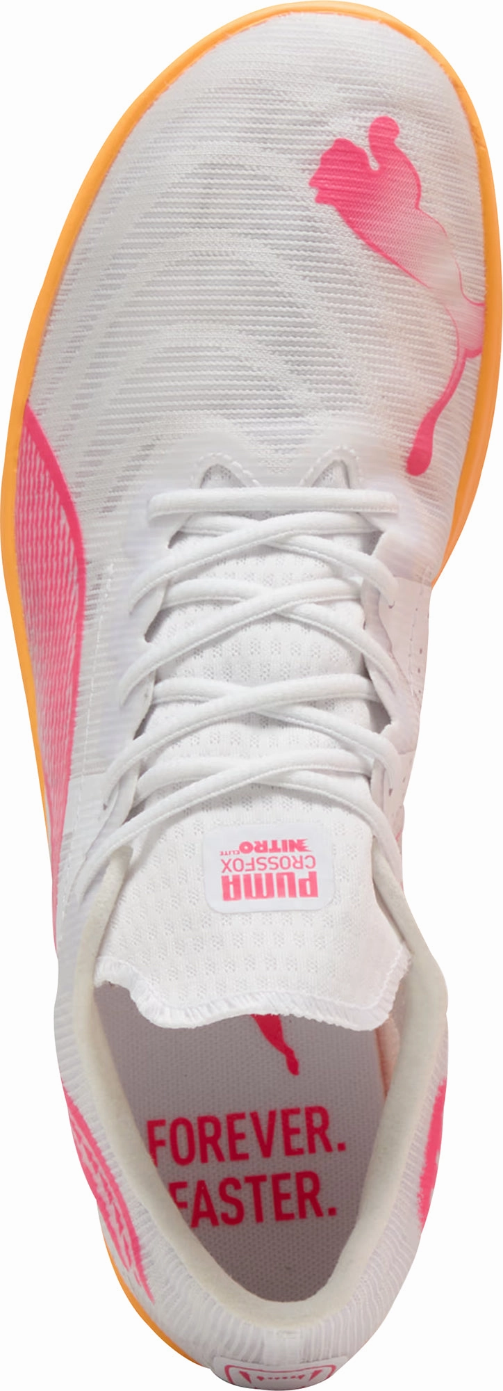 Stretch Collar Footing Control Puma Crossfox Nitro Elite Cross Country Running Spikes - White