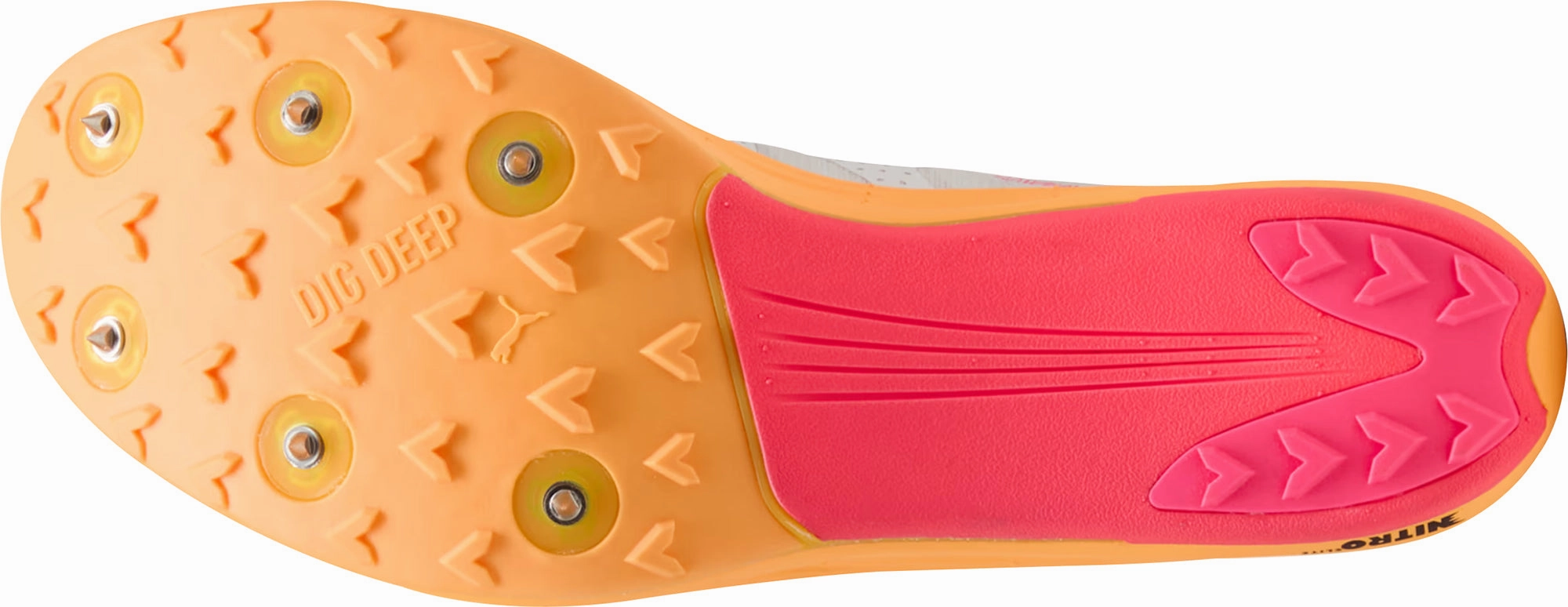 Puma Crossfox Nitro Elite Cross Country Running Spikes - White Light Traction