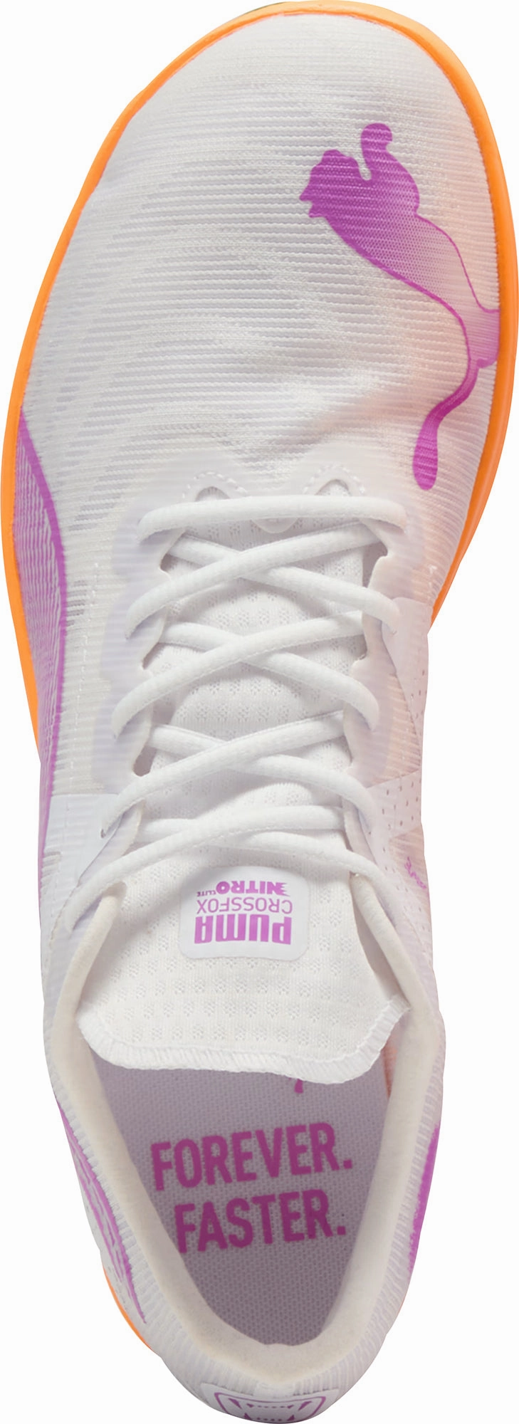Quick Reflex Junior Fit Puma Crossfox Nitro Elite Cross Country Running Spikes - White
