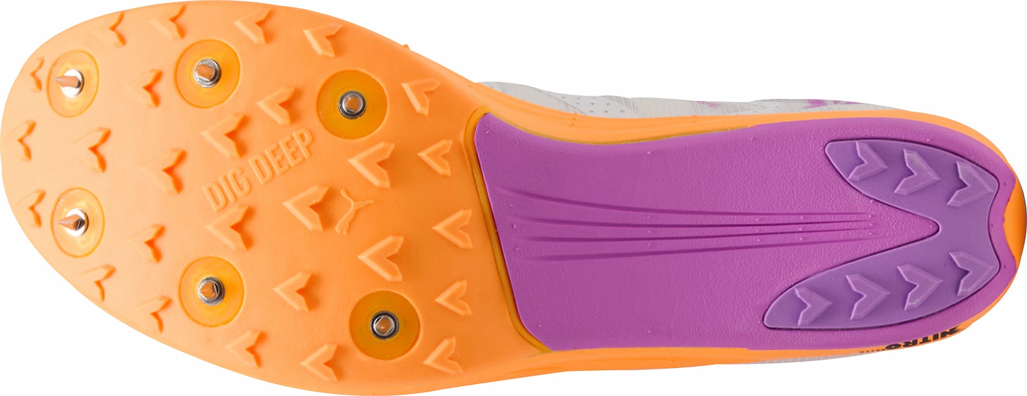 Puma Crossfox Nitro Elite Cross Country Running Spikes - White High Support