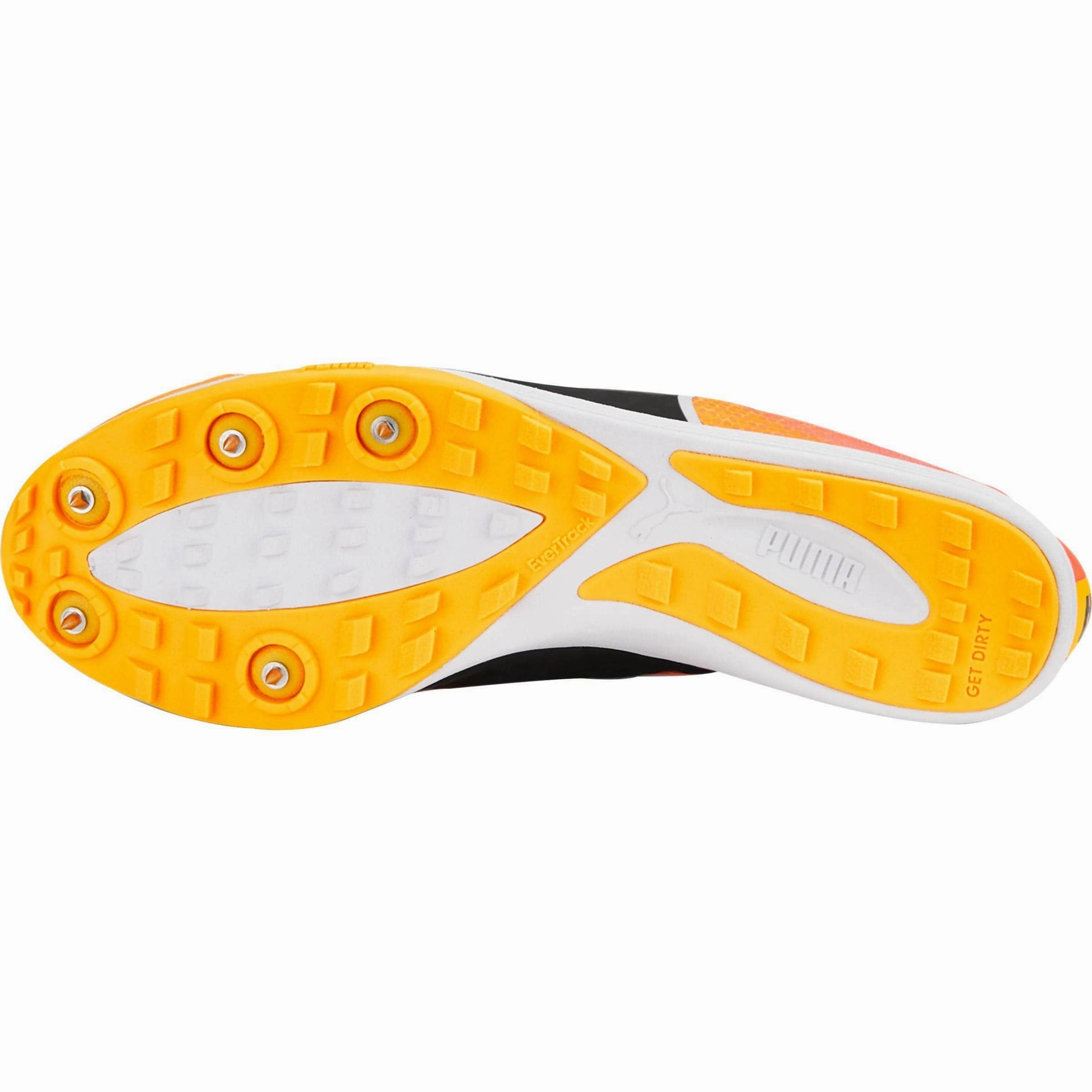 Firm Sole Secure Collar Puma evoSpeed CrossFox 4 Cross Country Spikes - Orange
