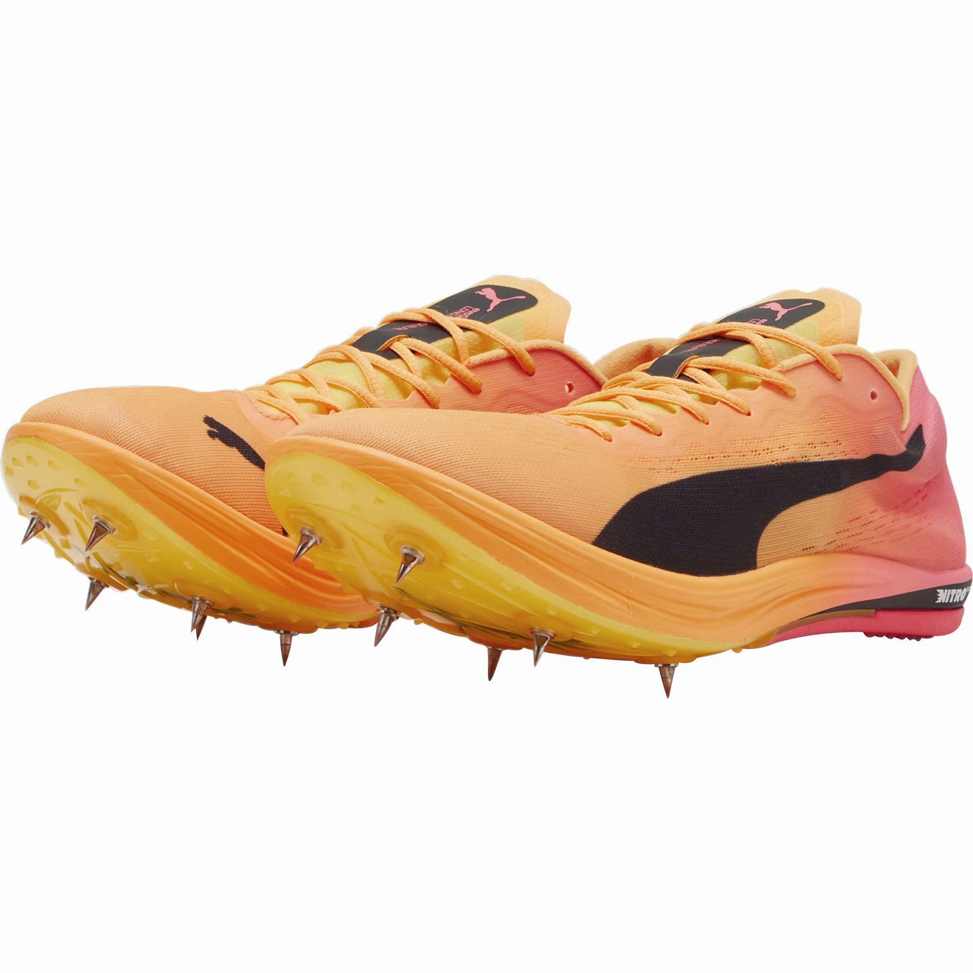 High Flex Zone Control Puma evoSpeed Long Distance Nitro Elite 2 Running Spikes - Orange