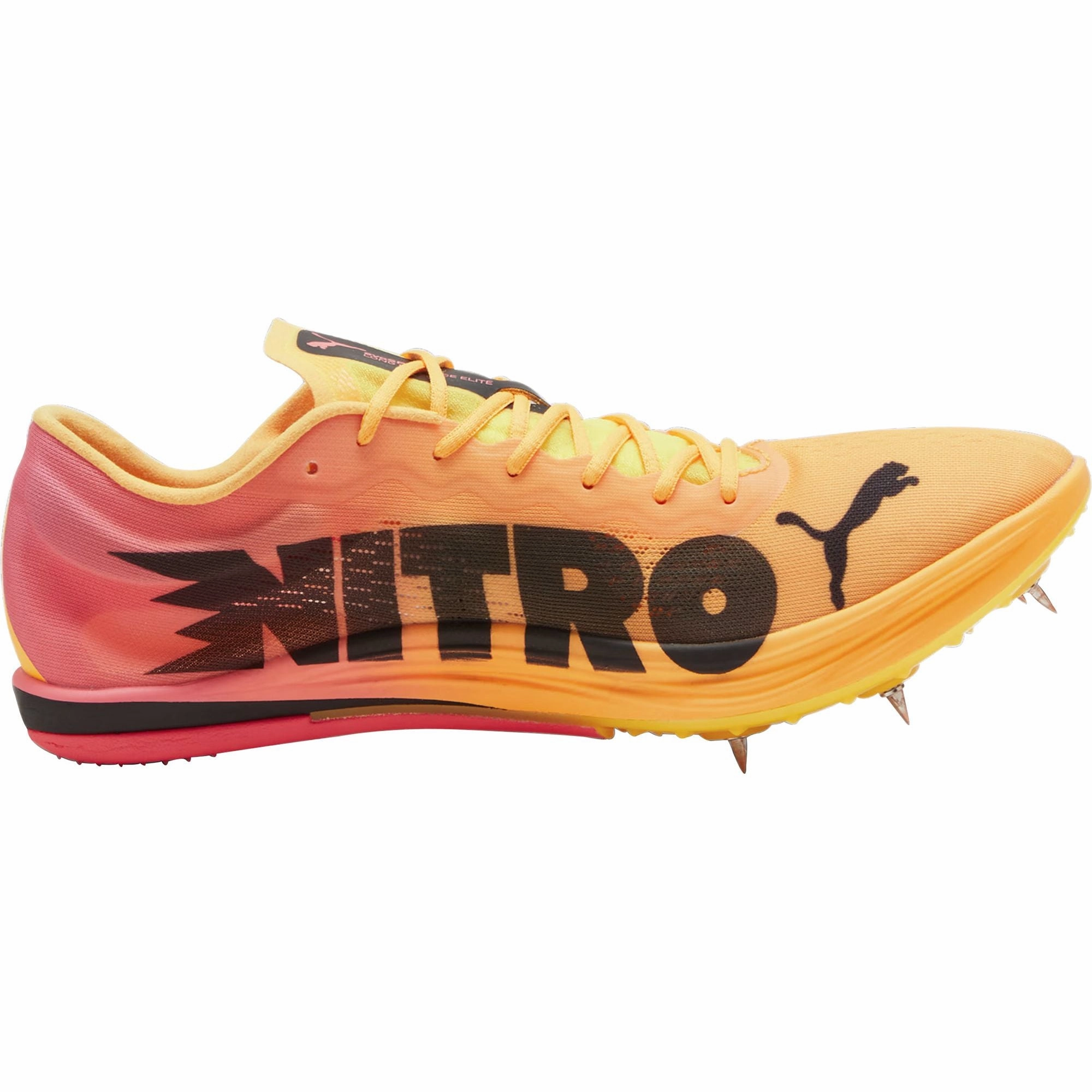 Puma evoSpeed Long Distance Nitro Elite 2 Running Spikes - Orange Active Fit Casual Play