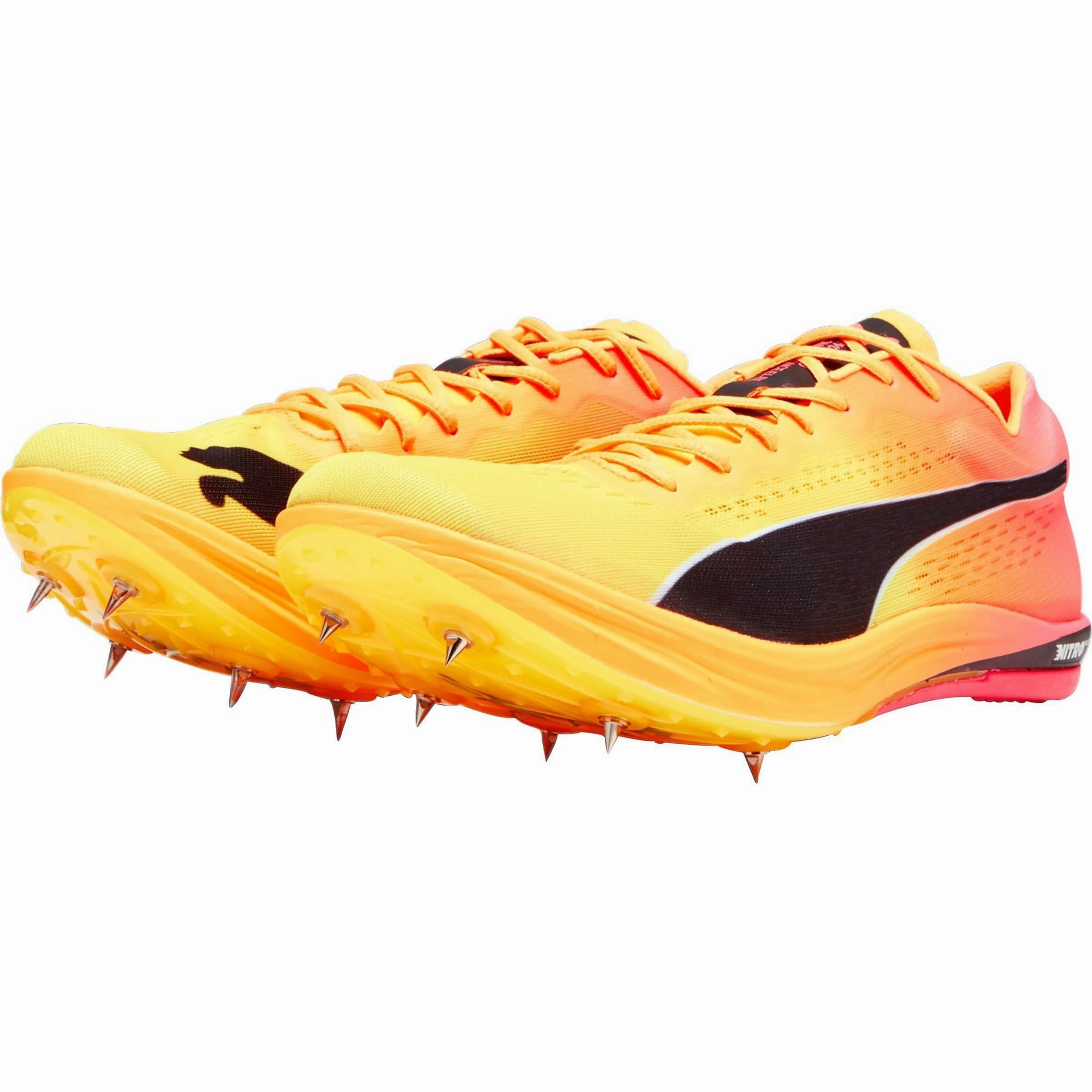 Puma evoSpeed Nitro Elite  Long Distance Running Spikes - Orange Cushion Base