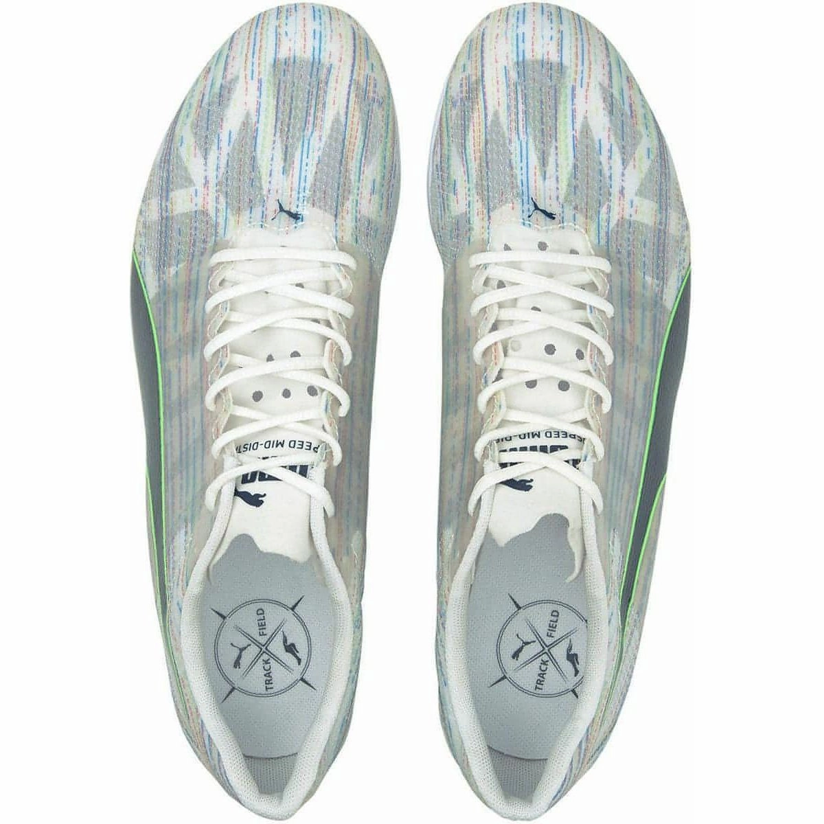 Puma evoSpeed SP Middle Distance Running Spikes - White Stride Boost Cushioned Midsole