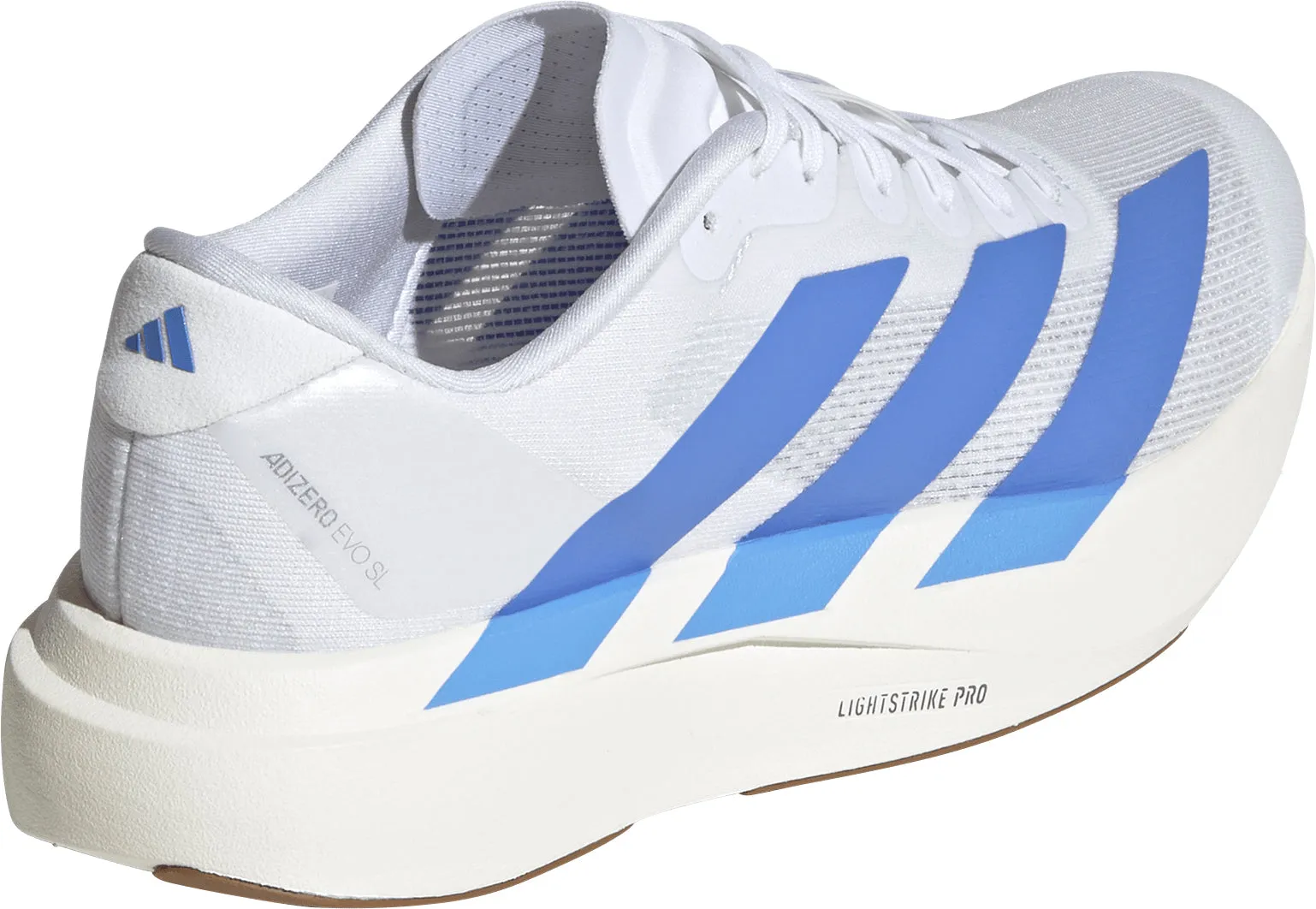 Casual flexibility Sleek cushioning adidas Adizero EVO SL Womens Running Shoes - White