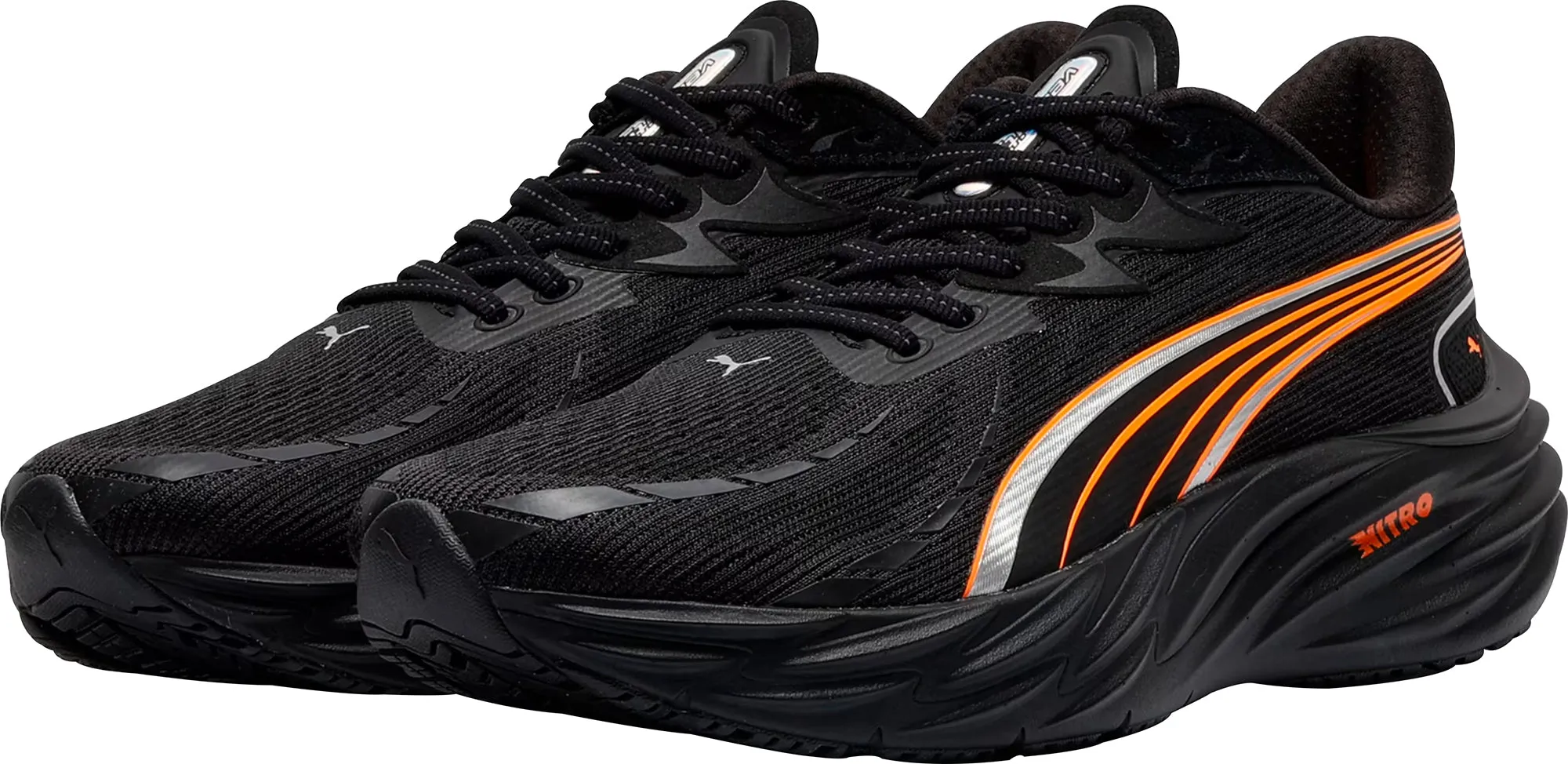 LaceUpDesign Puma Velocity Nitro 4 Mens Running Shoes - Black