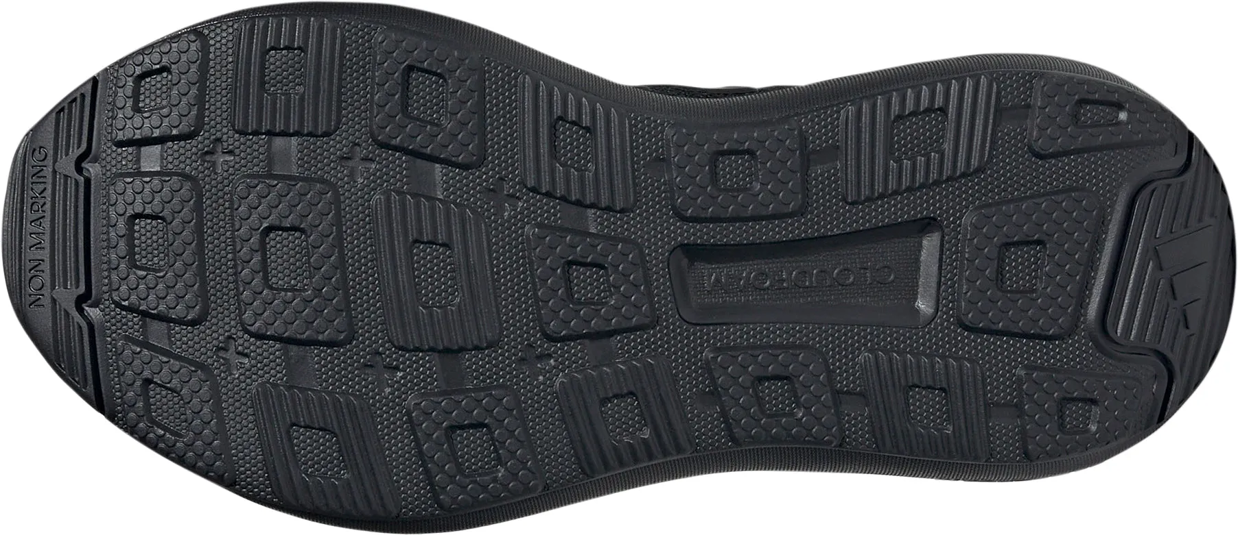 adidas Fortarun 3.0 Junior Running Shoes - Black Gusseted Tongue Full Flexibility