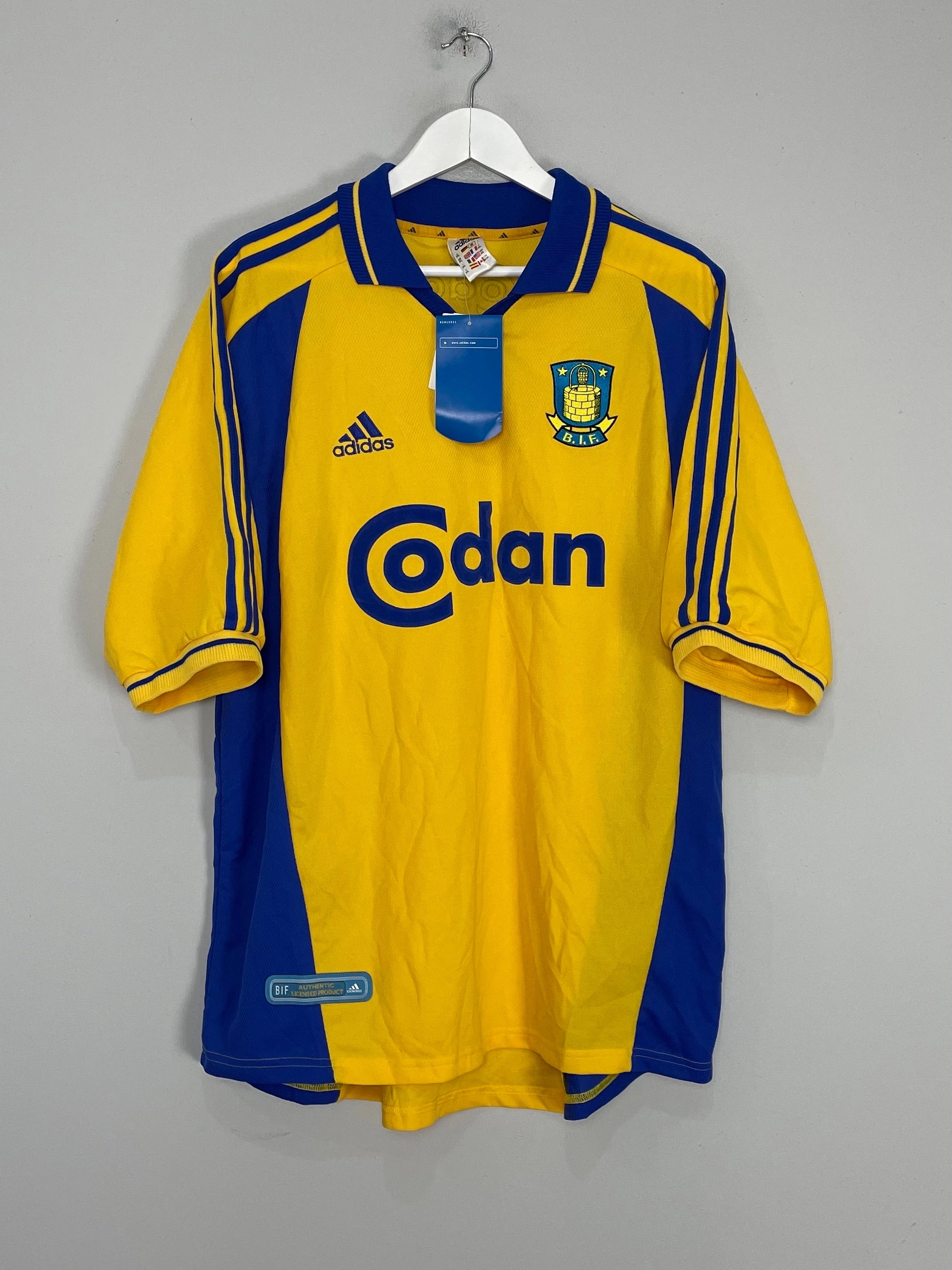 Anti Static Treatment 2000/02 BRONDBY *BNWT* HOME SHIRT (XXL) ADIDAS