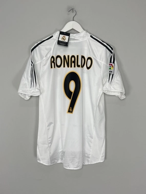 Anti Slip Hem Guard 2004/05 REAL MADRID RONALDO #9 *BNWT* HOME SHIRT (MULTIPLE SIZES) ADIDAS