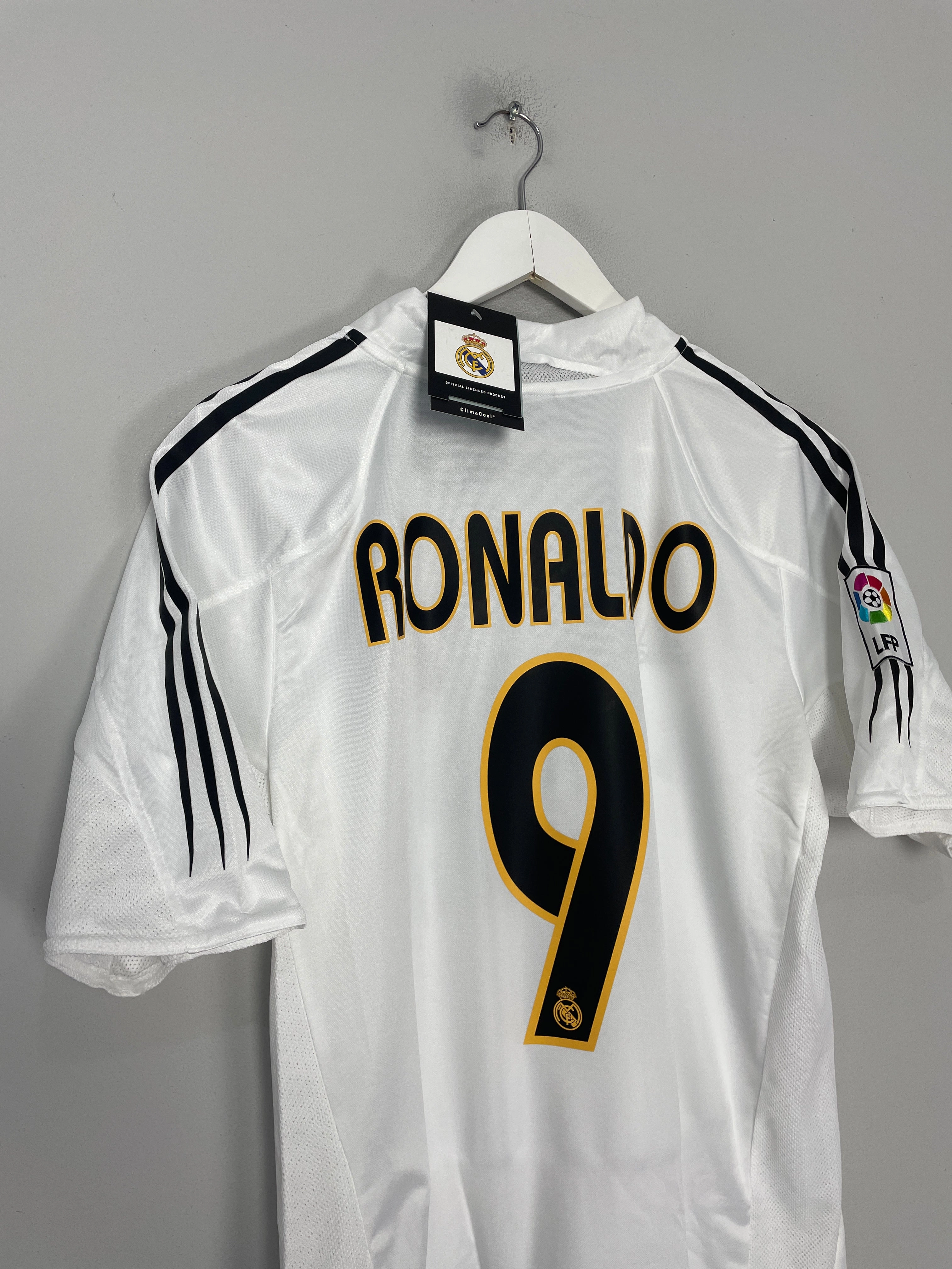 2004/05 REAL MADRID RONALDO #9 *BNWT* HOME SHIRT (MULTIPLE SIZES) ADIDAS Move Fast Breathable knit